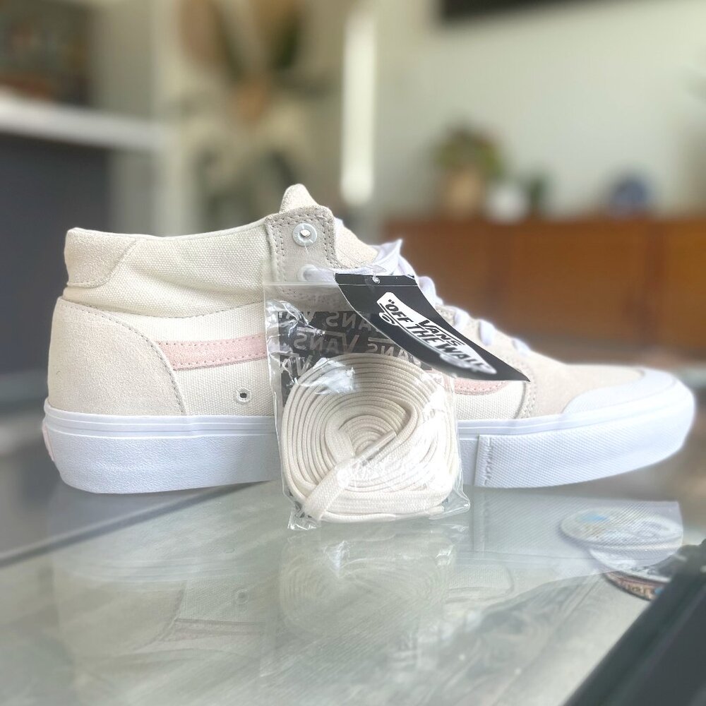 RARE NWT Vans 112 Mid Pro Daniel Lutheran Limited Edition Cream Suede Men's 12